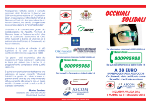 occhiali solidali - Provincia di Genova