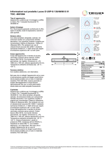 Informazioni sul prodotto Luceo D UXP-S 135/49/80 E 01 TOC