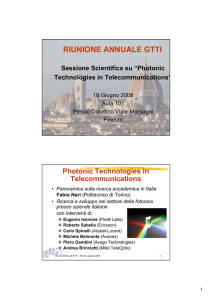 RIUNIONE ANNUALE GTTI