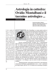 Astrologia in cattedra: Ovidio Montalbani e il taccuino astrologico