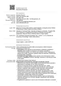 Nome e cognome Luogo di nascita Data di nascita Residenza