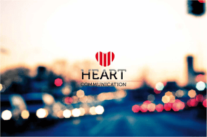 Scarica la brochure - HEART COMMUNICATION la Comunicazione