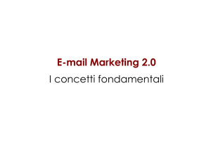 email marketing 2.0 - Corso di elementi di informatica e web