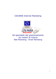 CDUWEB Internet Marketing Gli specialisti del posizionamento sui