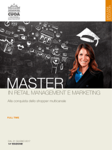 Brochure Master in Retail Management e Marketing