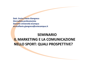 seminario seminario il marketing e la comunicazione nello sport