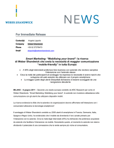 Weber Shandwick Press Release Template for North America