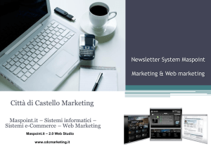 Città di Castello Marketing - Newsletter Città di Castello