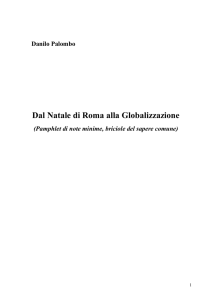 Dal Natale di Roma alla Globalizzazione