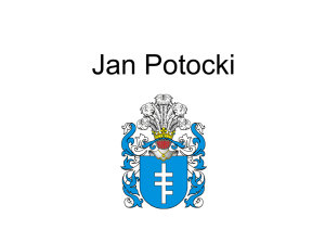 Jan Potocki - Università degli Studi di Udine