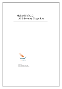 Mokard Safe 2.2 ASE Security Target Lite