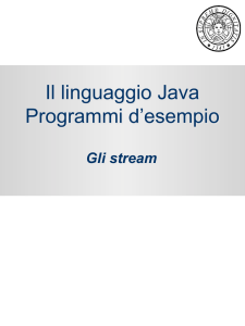 Il linguaggio Java Programmi d`esempio