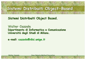 Sistemi Distribuiti Object-Based