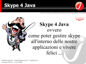 Skype 4 Java ovvero come poter gestire skype all`interno delle
