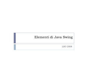 Elementi di Java Swing