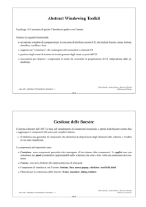 Abstract Windowing Toolkit Gestione delle finestre