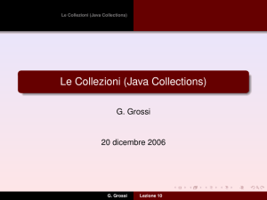 Le Collezioni (Java Collections)