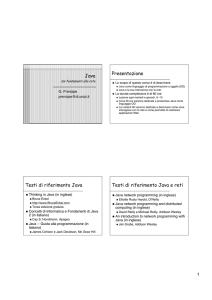 Java Presentazione Testi di riferimento Java Testi di riferimento
