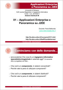 01 – Applicazioni Enterprise e Panoramica su J2EE Cominciamo