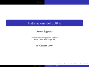 note per l`installazione di JDK ()