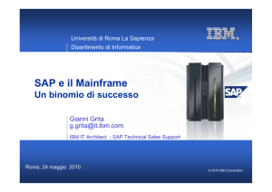 SAP e il Mainframe IBM - TWiki
