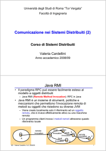 Java RMI - CE group DISP - Università degli Studi di Roma "Tor