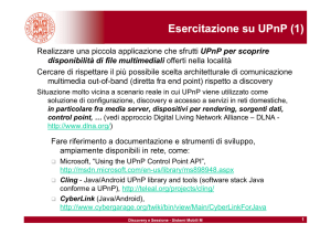 Esercitazione su UPnP (1)