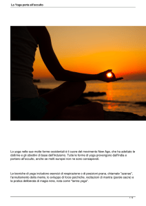 Lo Yoga porta all`occulto