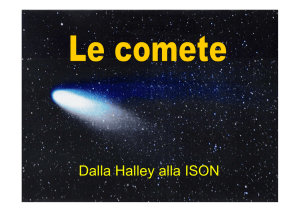 Le comete, dalla Halley alla ISON