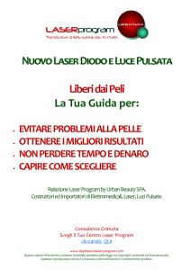 Laser Program - Depilazione Definitiva Laser Diodo e Luce Pulsata