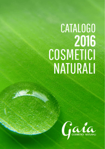 2016 cosmetici naturali - Gaia Cosmetici Naturali Pro