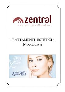 TRATTAMENTI ESTETICI ~ MASSAGGI