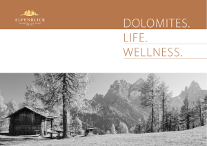 DOLOMITES. LIFE. WELLNESS.