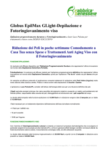 Globus EpilMax GLight-Depilazione e Fotoringiovanimento viso