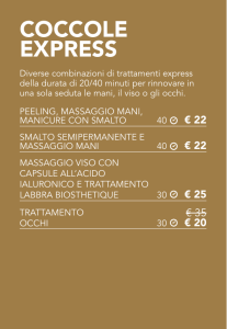 coccole express - Elysium Benessere