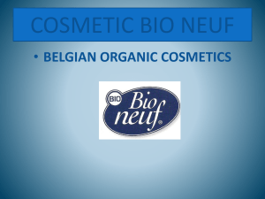 cosmetic bio neuf
