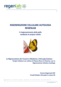 rigenerazione cellulare autologa regenlab