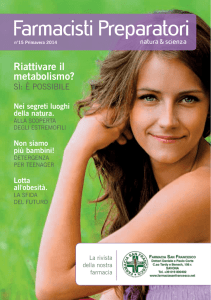 Riattivare il metabolismo? - Farmacia San Francesco