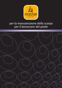 per la manutenzione della scarpa per il benessere del piede