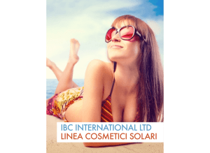 IBC INTERNATIONAL LTD LINEA COSMETICI SOLARI