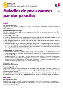 Maladies de peau causées 9 par des parasites