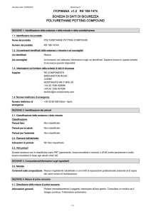 SCHEDA DI DATI DI SICUREZZA