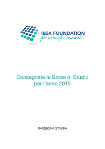 rassegna stampa - IBSA Foundation