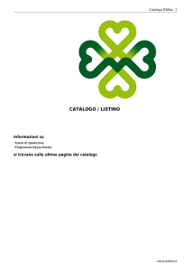 catalogo / listino