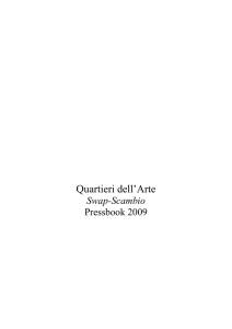 Tutto il programma dei QUARTIERI DELL`ARTE