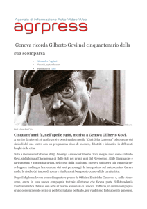 Agripress Genova ricorda Gilberto Govi
