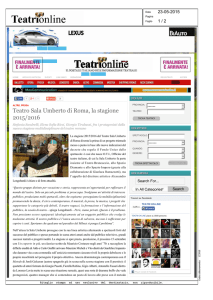 Teatrionline - Teatro Sala Umberto