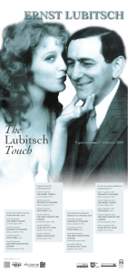 lubitsch:Layout 1 - Circolo del cinema Bellinzona