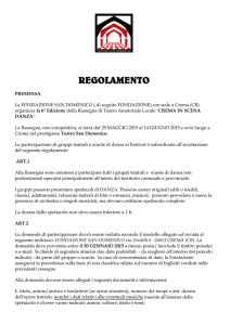 regolamento - Teatro San Domenico