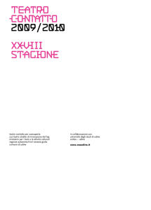 libro Teatro Contatto 2009/2010 / design tassinari/vetta